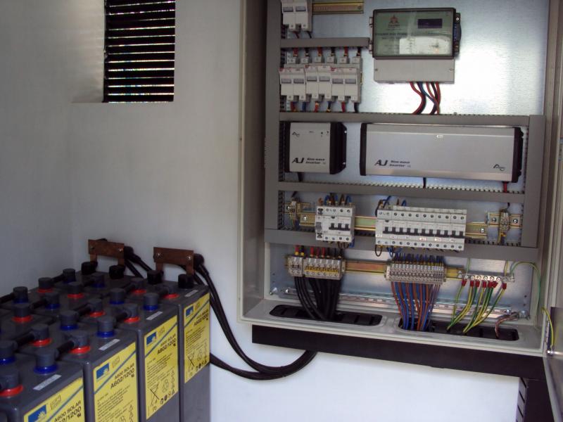 salle des machines de l'installation solaire